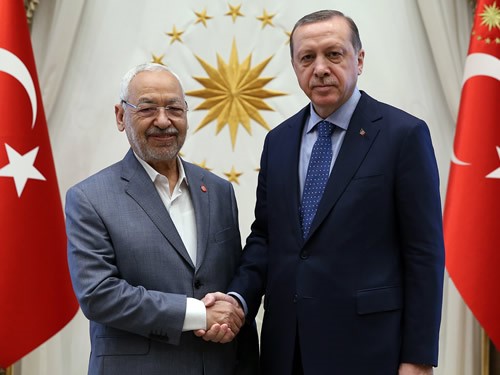 Tunus En-Nahda Hareketi Lideri Gannuşi Cumhurbaşkanlığı Külliyesinde