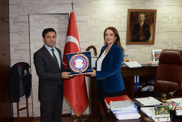 Türkiye Sanayici İş Kadınları ve İş Adamları konfederasyonu Başkanı Nezaket Emine ATASOY’ Bölge Müdürü Alpaslan ALTINDAŞ’ ı Ziyaret Etti