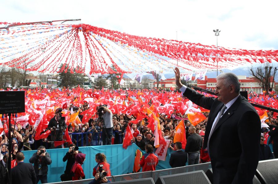 Başbakan Yıldırım, Düzce Evet Diyor Mitingi’nde konuştu