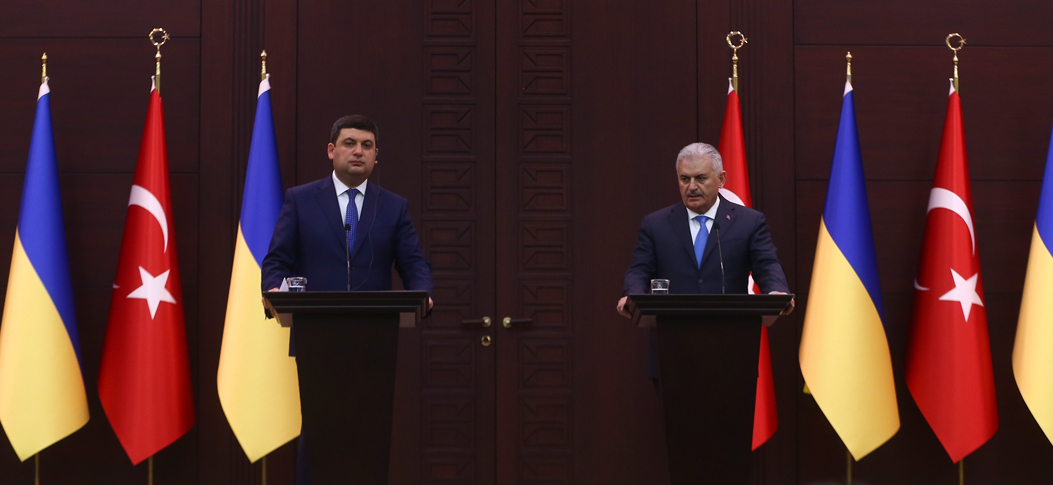 Başbakan Yıldırım, Ukrayna Başbakanı Groysman ile ortak basın toplantısıda