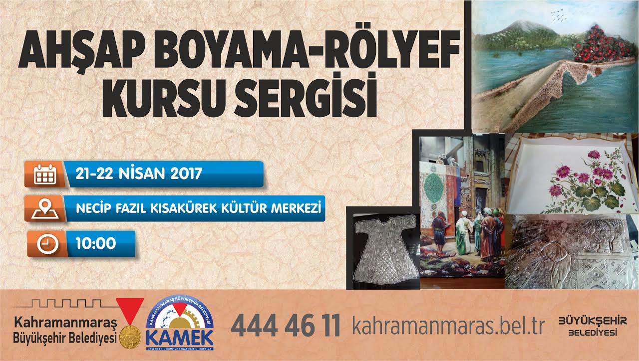 BÜYÜKŞEHİR’DEN AHŞAP BOYAMA SERGİSİ