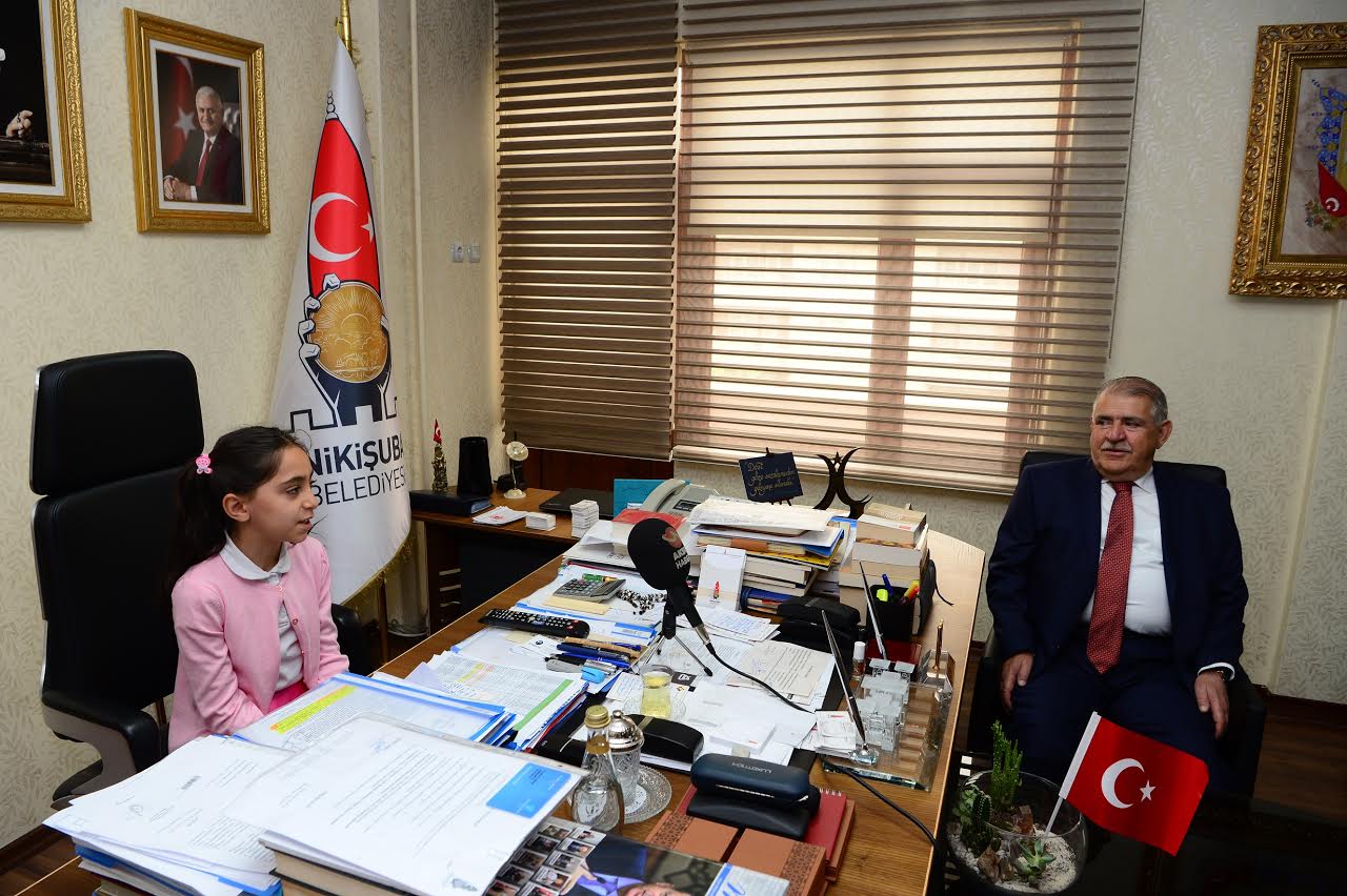 ONİKİŞUBAT’IN KÜÇÜK BAŞKANI SENANUR’UN HAYALLERİ İLGİ TOPLADI