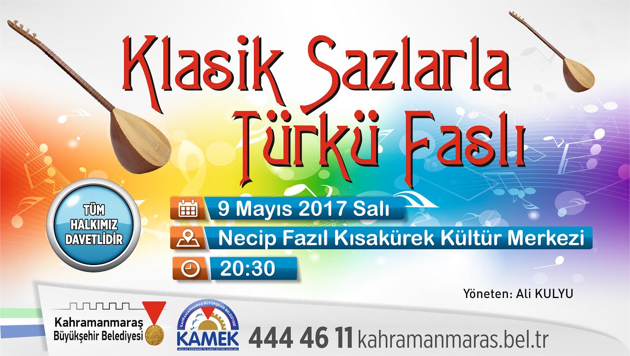 BÜYÜKŞEHİR’DEN KLASİK SAZLARLA TÜRKÜ FASLI