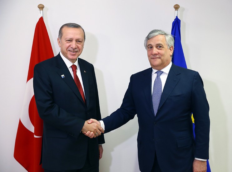 Cumhurbaşkanı Erdoğan, Avrupa Parlamentosu Başkanı Tajani’yi Kabul Etti
