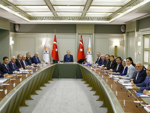 AK Parti MYK, Cumhurbaşkanı Erdoğan Başkanlığında Toplandı