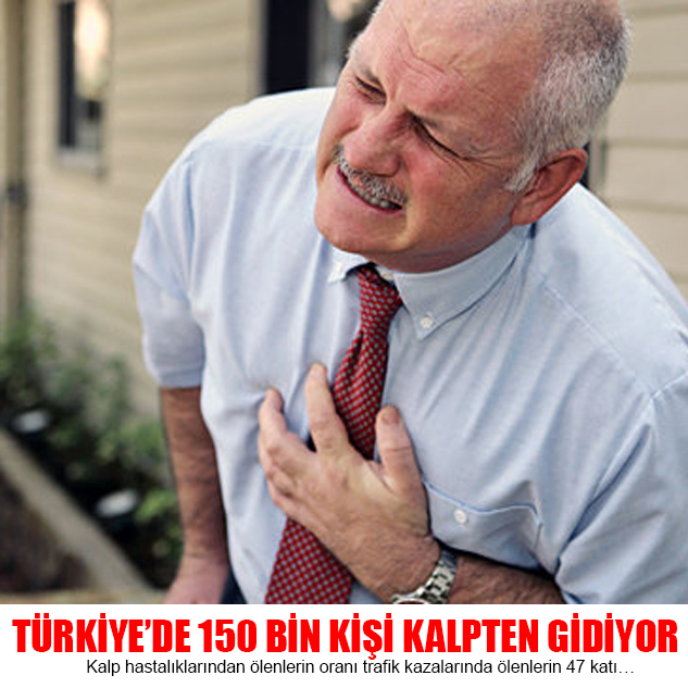 TÜRKİYE’DE 150 BİN KİŞİ KALPTEN GİDİYOR