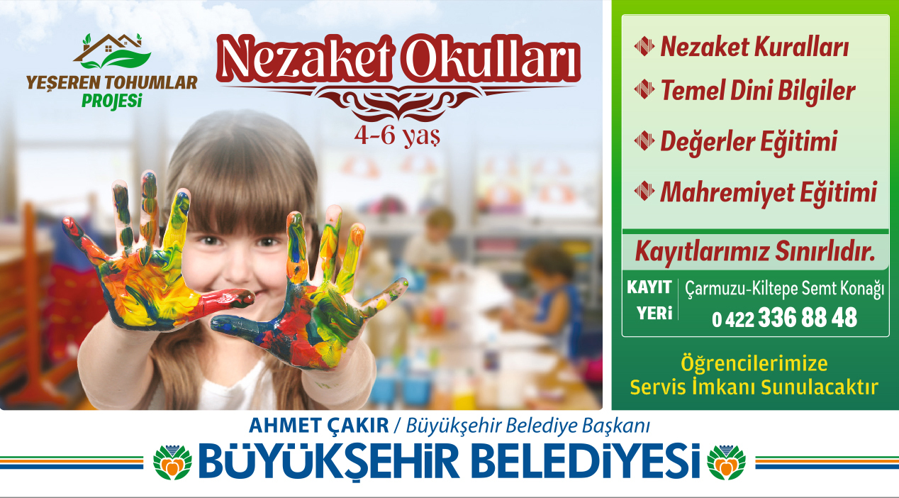 MALATYA NEZAKET OKULLARINA KAYITLAR BAŞLADI