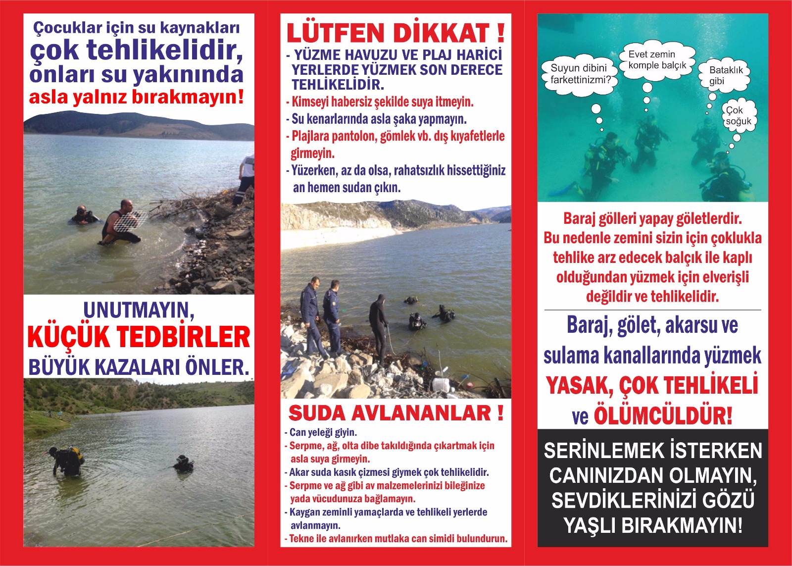BÜYÜKŞEHİR DALGIÇLARI BOĞULMA VAKALARINA KARŞI HALKI BİLİNÇLENDİRİYOR