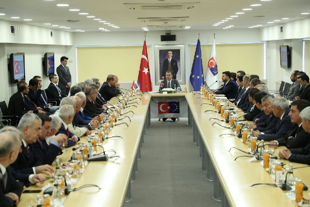 AB Bakanı Ömer Çelik, Adana Valisi, Adana Belediye Başkanı ve Beraberlerindeki Heyeti Kabul Etti