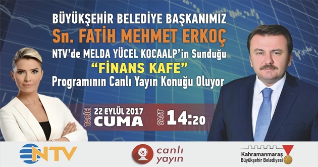 BAŞKAN ERKOÇ NTV’DE CANLI YAYINDA