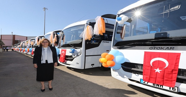 BÜYÜKŞEHİR ULAŞIM FİLOSUNU GENİŞLETİYOR