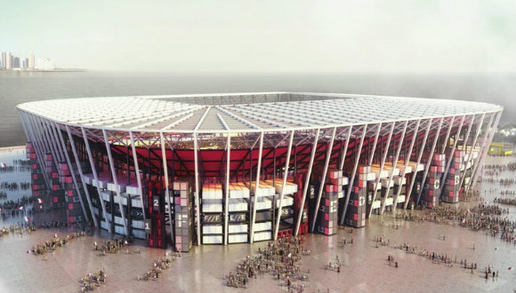 SÖKÜLEBİLİR İLK FUTBOL STADI