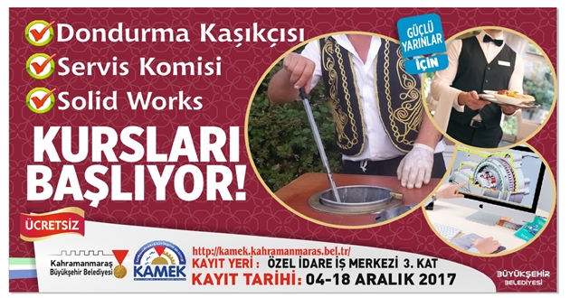 KAMEK DONDURMA KAŞIKÇISI KURSU AÇIYOR
