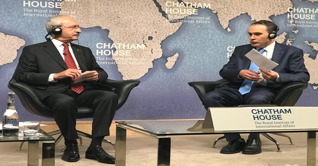 CHP GENEL BAŞKAN KEMAL KILIÇDAROĞLU, LONDRA CHATHAM HOUSE’DA"TÜRKİYE’DE DEMOKRASİ VE İSTİKRAR" BAŞLIKLI TOPLANTIDA KONUŞTU
