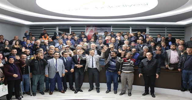 BAŞKAN BOZDAĞ, BELEDİYE PERSONELLERİYLE BİR ARAYA GELDİ