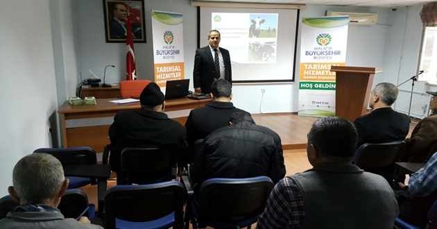 KALELİ ÇİFTÇİLERE HAYVAN SAĞLIĞI ANLATILDI