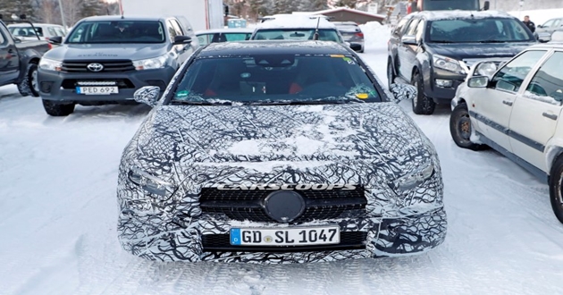 Elektrikli 2018 Mercedes A-Serisi kar testinde görüntülendi