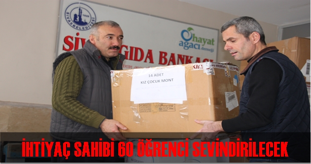 İHTİYAÇ SAHİBİ 60 ÖĞRENCİ SEVİNDİRİLECEK