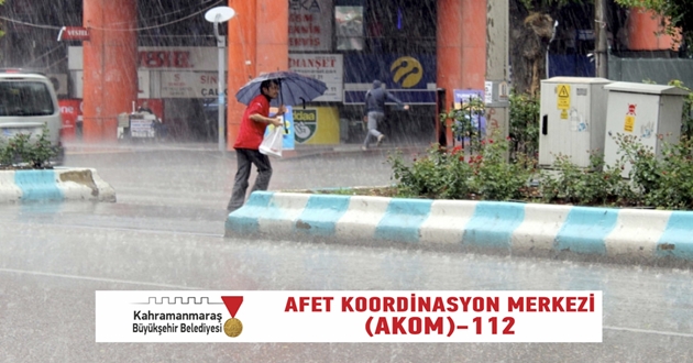KAHRAMANMARAŞ'A UYARI