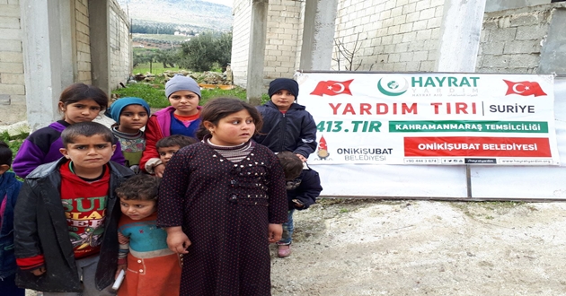İdlib Kentine Onikişubat Belediyesinin Yardımları Devam Ediyor