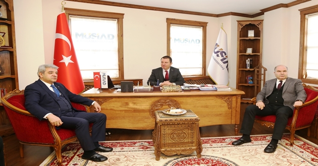 KMTSO BAŞKANI ZABUN, MÜSİAD YÖNETİMİ İLE BİR ARAYA GELDİ
