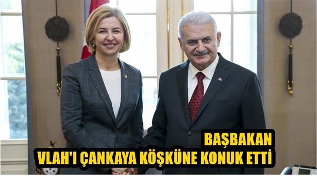 Başbakan Yıldırım, Gökoğuz Yeri Başkanı Vlah'ı Çankaya Köşkü’nde kabul etti