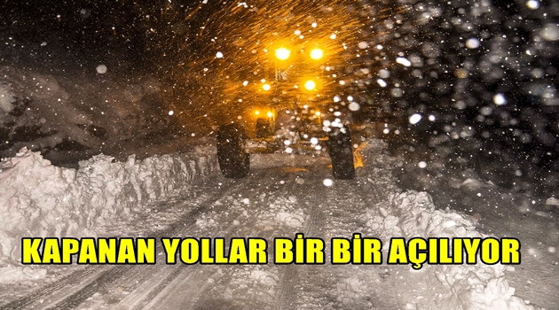 BÜYÜKŞEHİR KARLA MÜCADELE EDİYOR