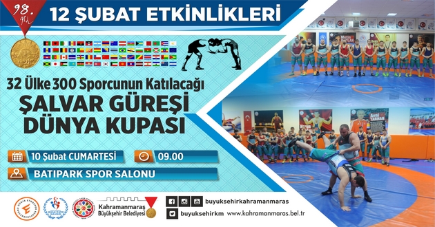 ŞALVAR GÜREŞİ DÜNYA ŞAMPİYONASI KAHRAMANMARAŞ’TA