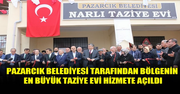 BÖLGENİN EN BÜYÜK TAZİYE EVİ HİZMETE AÇILDI