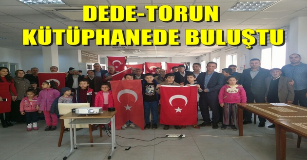 DEDE-TORUN KÜTÜPHANEDE BULUŞTU
