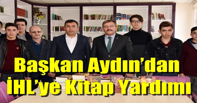 Başkan Aydın’dan İHL’ye Kitap Yardımı
