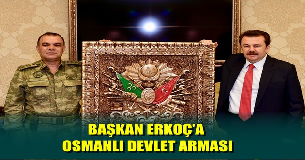 BAŞKAN ERKOÇ’A OSMANLI DEVLET ARMASI