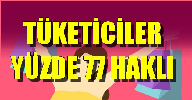 TÜKETİCİLER YÜZDE 77 HAKLI