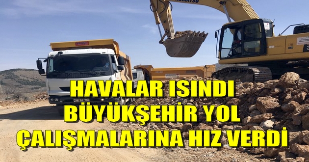 YOL YAPIM ÇALIŞMALARI DEVAM EDİYOR