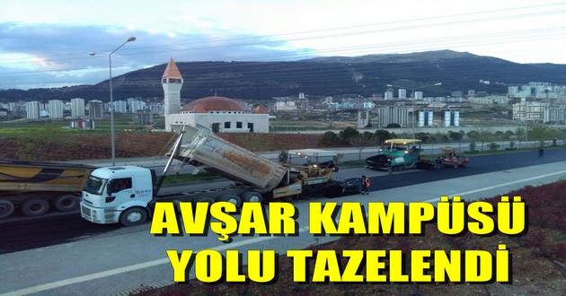 AVŞAR KAMPÜSÜ YOLU TAZELENDİ