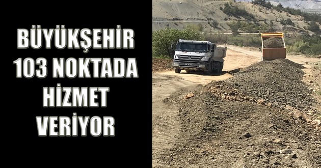 BÜYÜKŞEHİR 103 NOKTADA HİZMET VERİYOR