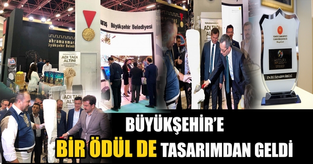 BÜYÜKŞEHİR’E BİR ÖDÜL DE TASARIMDAN GELDİ