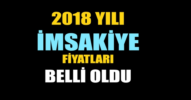 2018 YILI İMSAKİYE FİYATLARI BELLİ OLDU