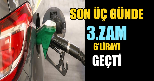 BU GECE YİNE ZAM YEDİ 6 LİRAYI GEÇTİ