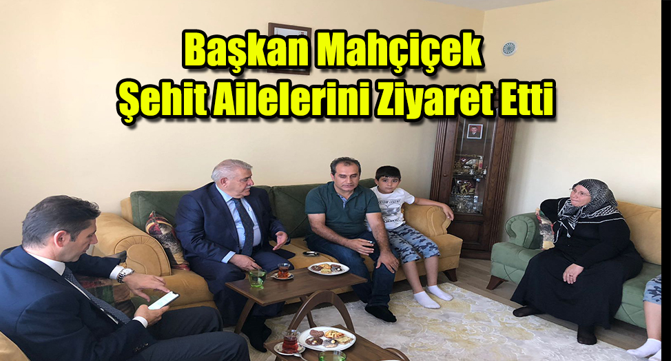 Başkan Mahçiçek Şehit Ailelerini Ziyaret Etti