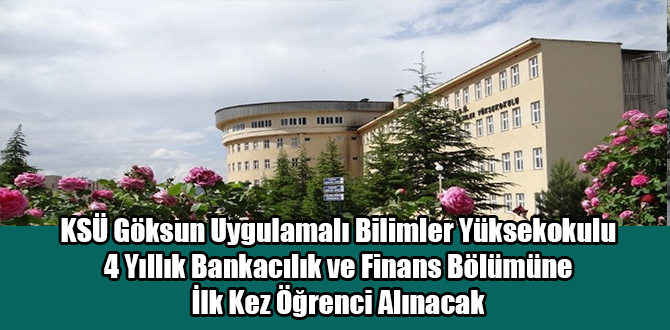 GÖKSUN MYO YENİ ÖĞRENCİLERİNİ AĞIRLAYACAK