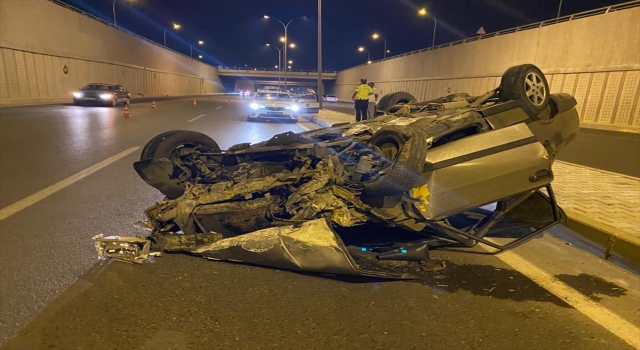 Kahramanmaraş’ta otomobil devrildi: 2 yaralı