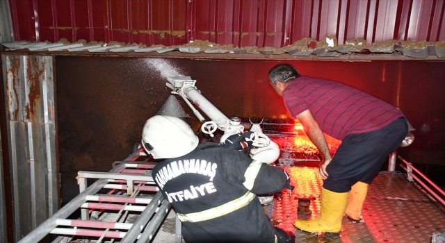 Kahramanmaraş’ta fabrikada çıkan yangın kontrol altına alındı