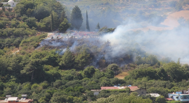 Hatay’da çıkan bahçe yangınını itfaiye söndürdü