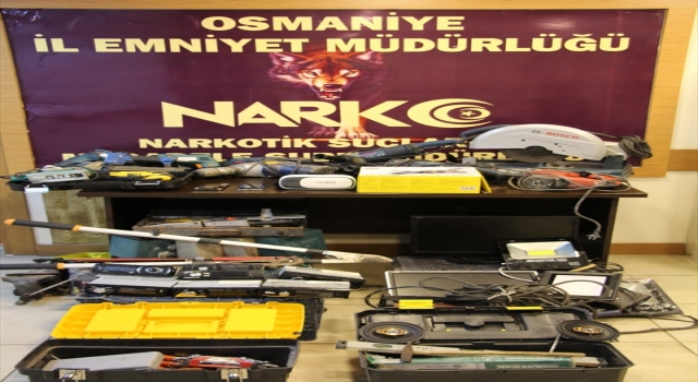 Osmaniye’de bir evde çalıntı eşyalar ele geçirildi