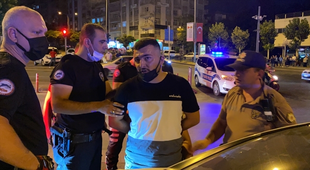 Kahramanmaraş’ta polisin otomobilin kaputunda sürüklenmesi MOBESE kamerasında