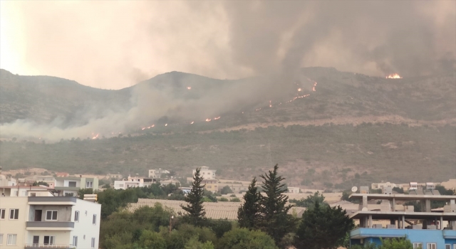 GÜNCELLEME Mersin’deki iki ilçede çıkan orman yangınlarına müdahale ediliyor