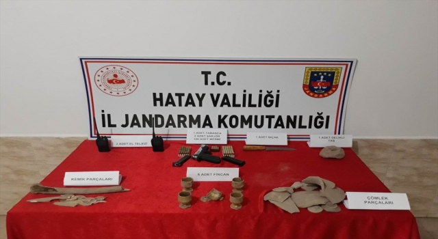 Hatay’da izinsiz kazı yapan 7 şüpheli suçüstü yakalandı