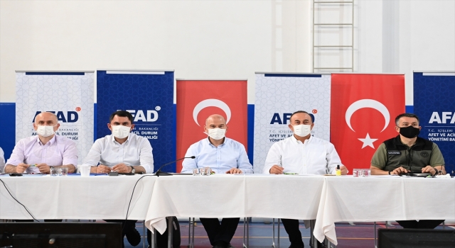 Antalya’da bakanların katılımıyla orman yangınlarıyla ilgili koordinasyon toplantısı yapıldı