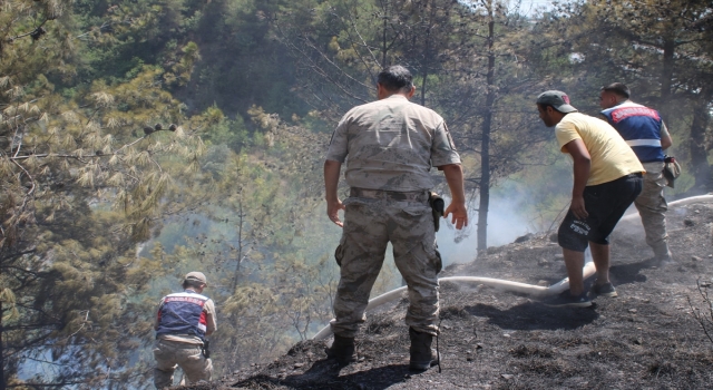 Hatay’da çıkan orman yangınına havadan ve karadan müdahale ediliyor